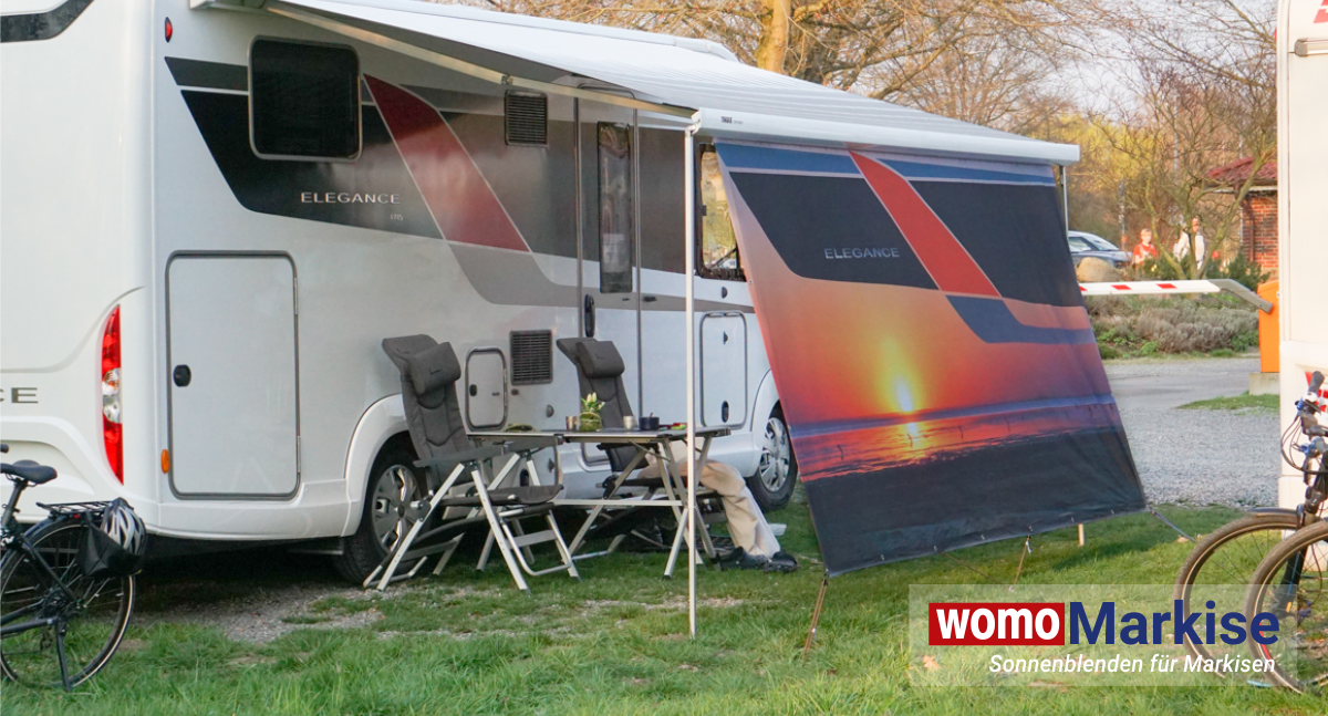 NAIMORUI Wohnmobil-Markisen-Seitenschirm, 2,9 x 1,8 m,  Wohnmobil-Sonnenschutz, komplettes Set, Wohnmobil-Anhänger, UV-Blocker,  schwarz